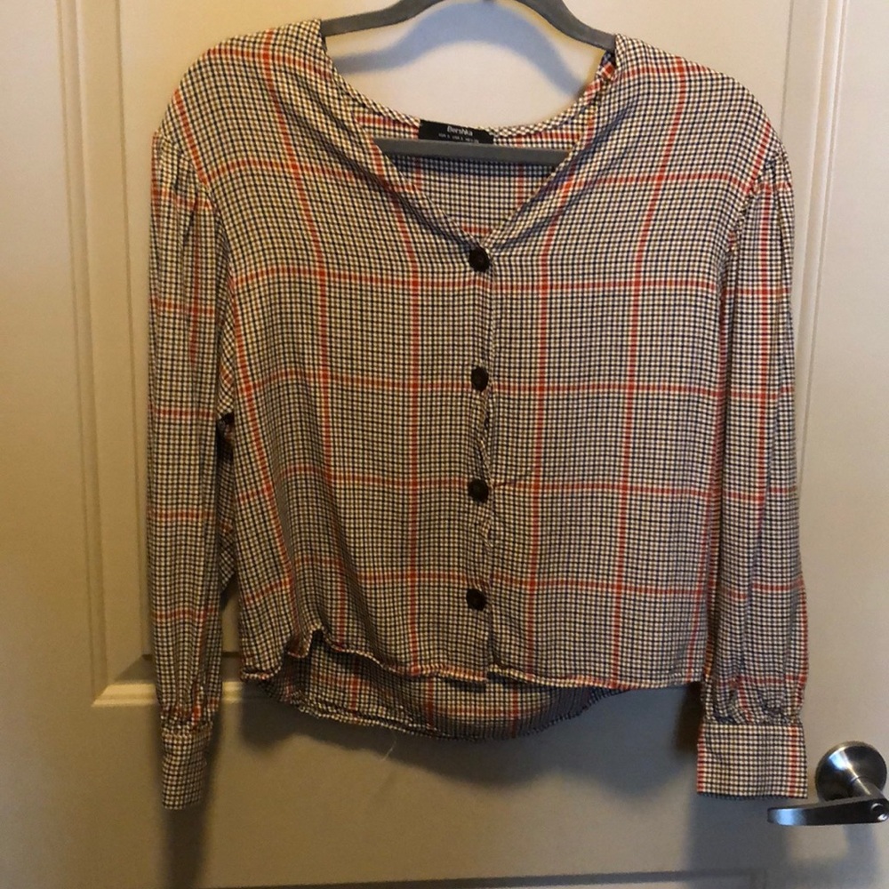 Long Sleeve Button Blouse